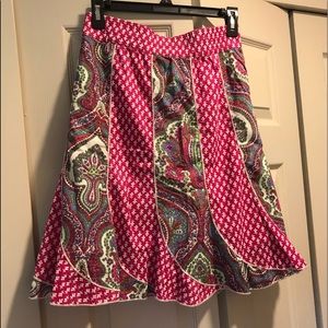 🌺 SAHALIE summer skirt sz L. Gorgeous print!!